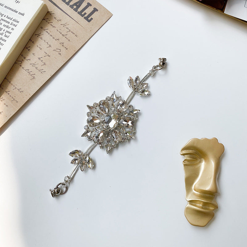 Brazalete de la cadena de la cadena de la cadena de la cadena de diamantes de diablo de aleación al por mayor